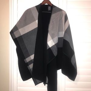IKE BEHAR REVERSIBLE SQUARE EDGE CAPE